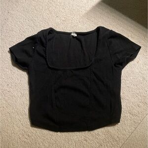 Garage Black Crop Top